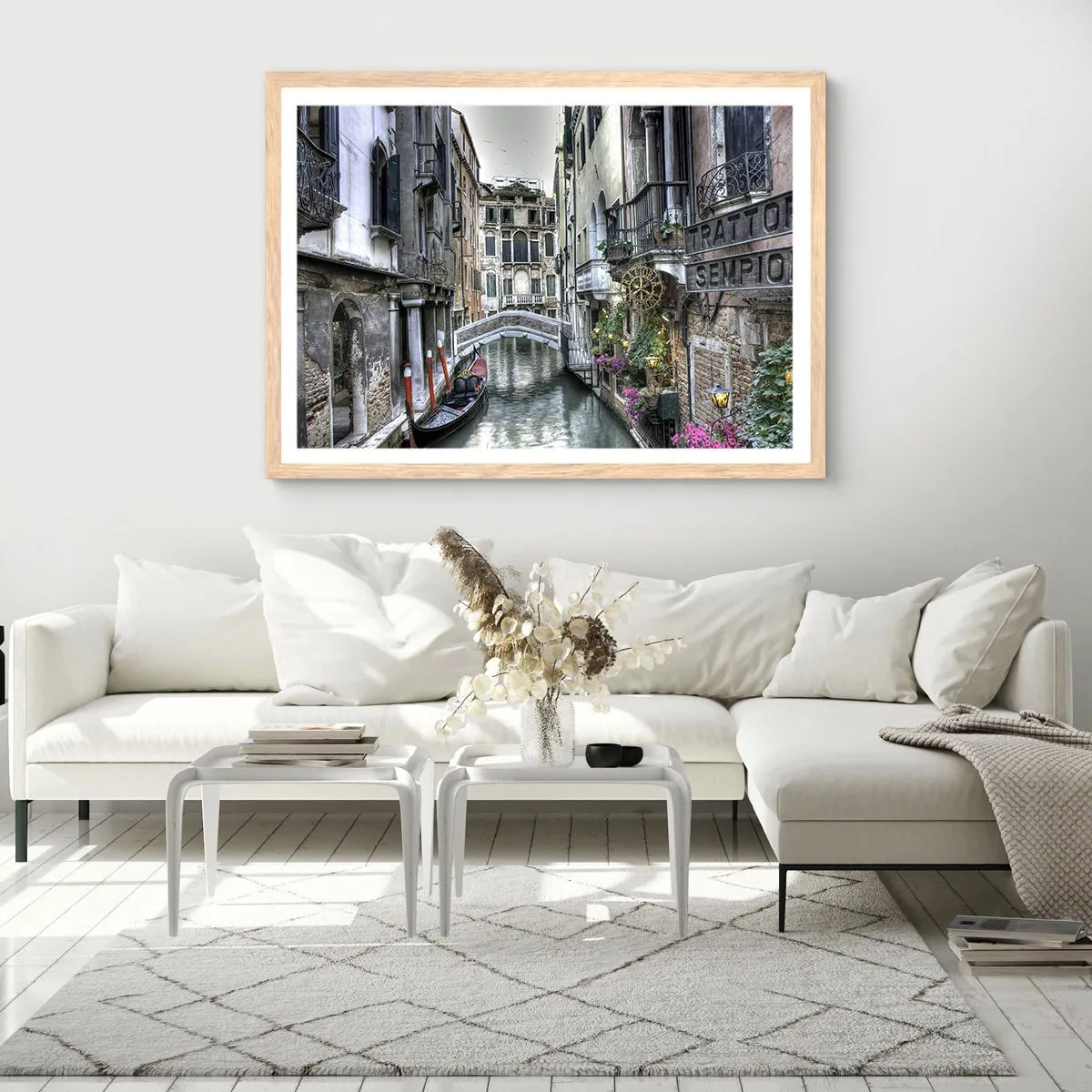 Plakat w ramie jasny dąb - Od wieków w cichej zadumie - 100x70 cm