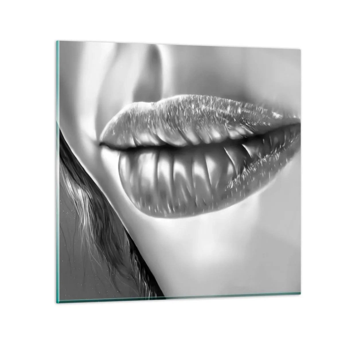 Obraz na szkle - Wiem, o czym myślisz… - 50x50 cm