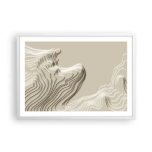 Plakat w białej ramie - Topografia sztuki - 70x50 cm