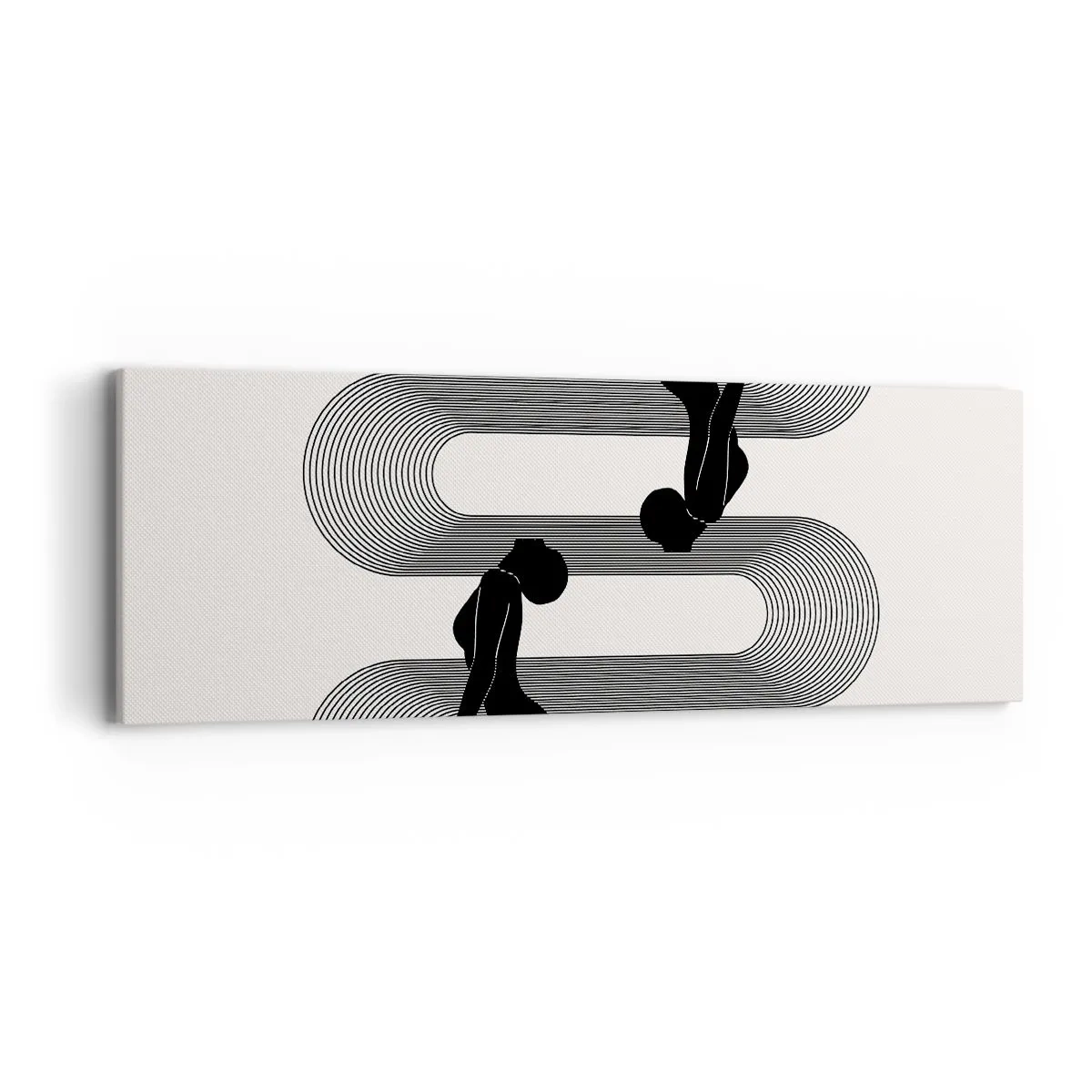 Obraz na płótnie - Zmysłowa symetria - 90x30 cm