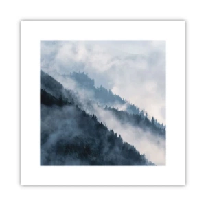 Plakat - Mistyka gór - 30x30 cm