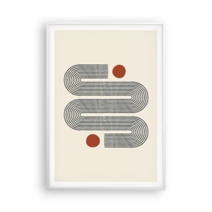 Plakat w białej ramie - Od początku do końca - 70x100 cm