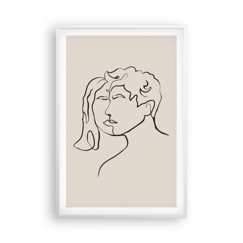 Plakat w białej ramie - I stała się jedność - 61x91 cm