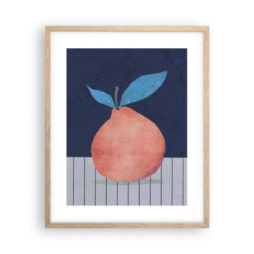 Plakat w ramie jasny dąb - Wypukłość i płaszczyzna - 40x50 cm