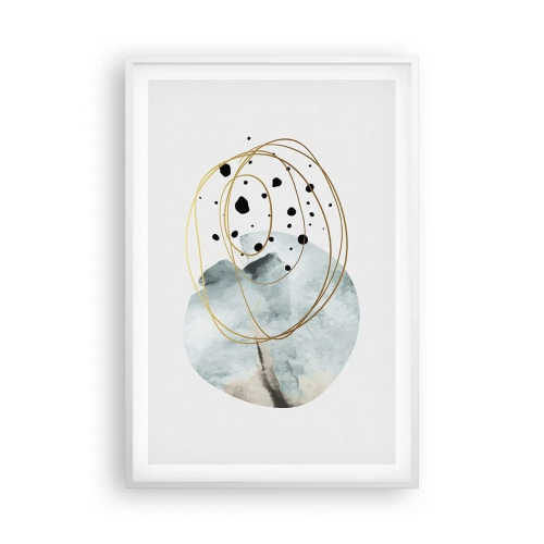 Plakat w białej ramie - W objęciach przestrzeni - 61x91 cm