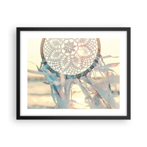 Plakat w czarnej ramie - Koronkowy totem - 50x40 cm