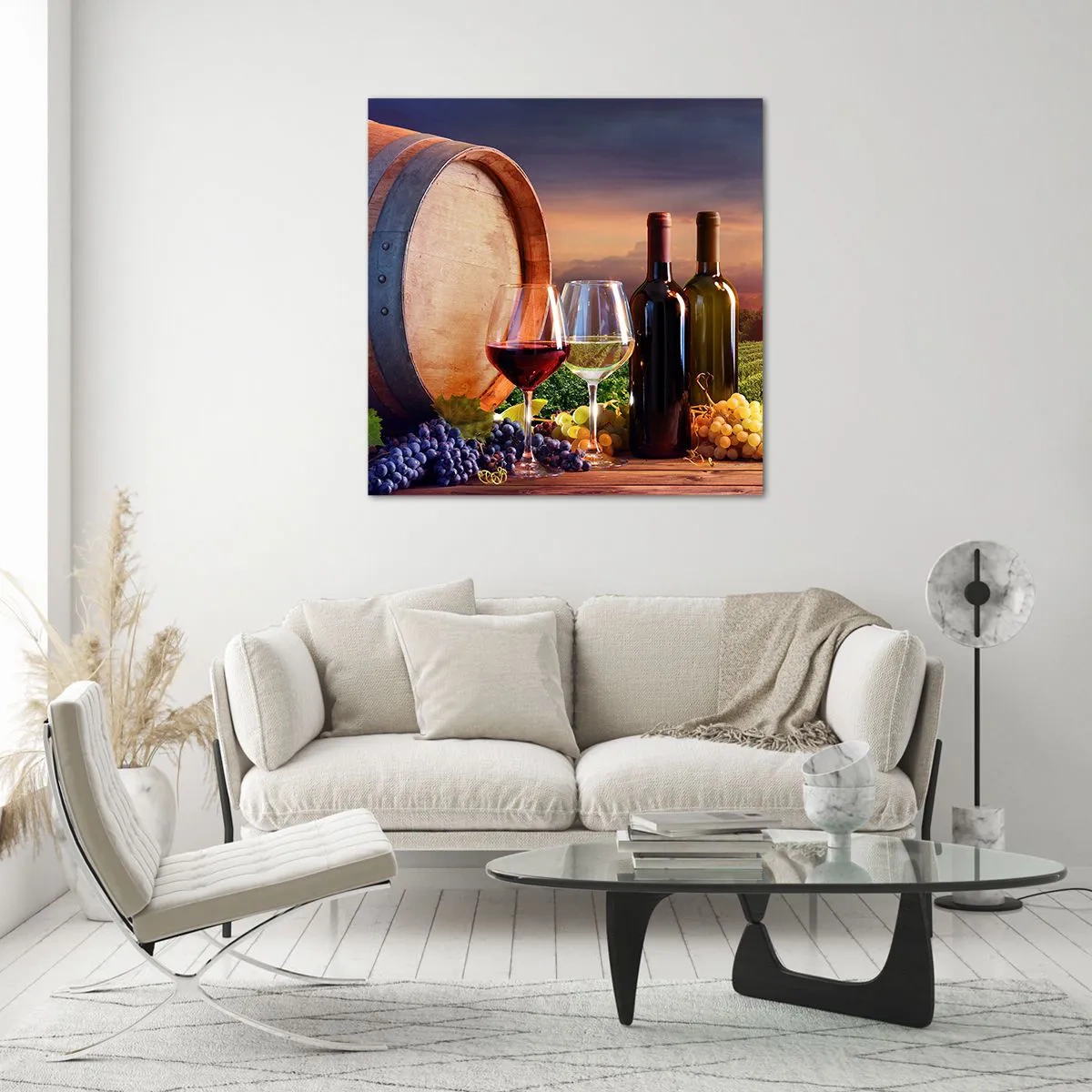 Obraz na szkle - Tu życie ma smak - 70x70 cm