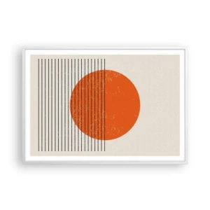 Plakat w białej ramie - Zawsze słońce - 100x70 cm