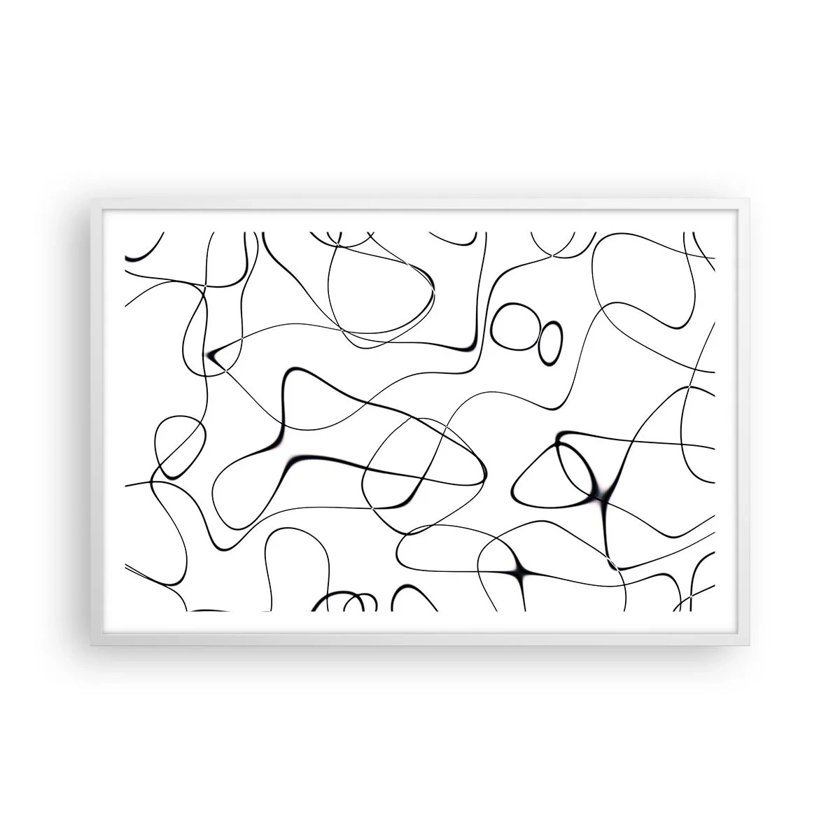 Plakat w białej ramie - Ścieżki życia, koleje losu - 91x61 cm