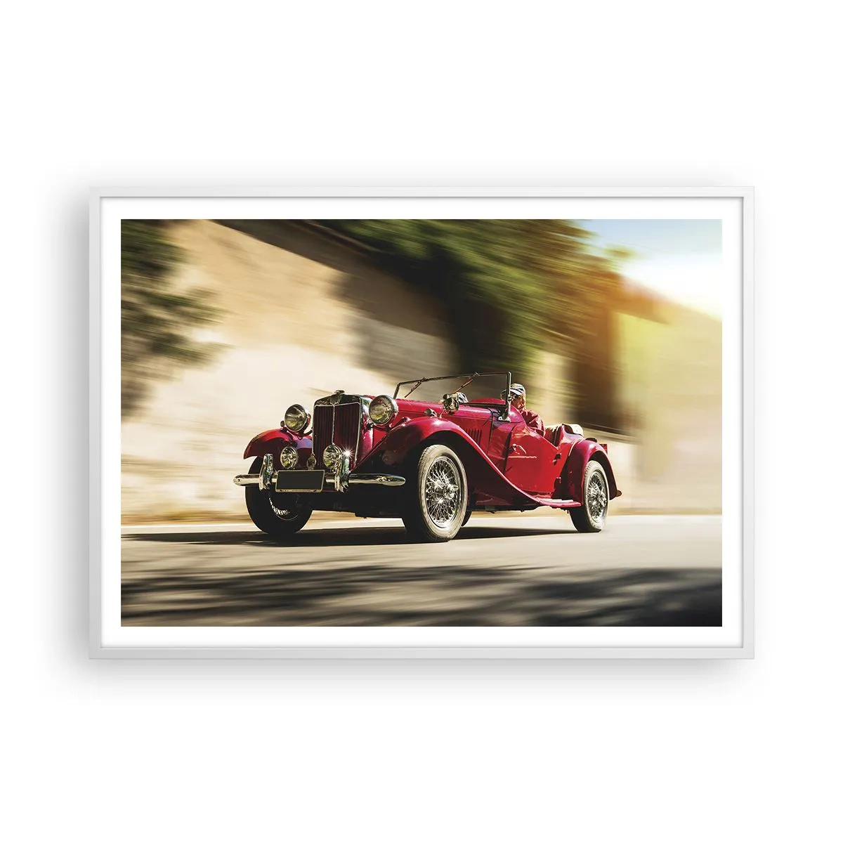 Plakat w białej ramie - Piękniejszy niż Nike z Samotraki - 100x70 cm