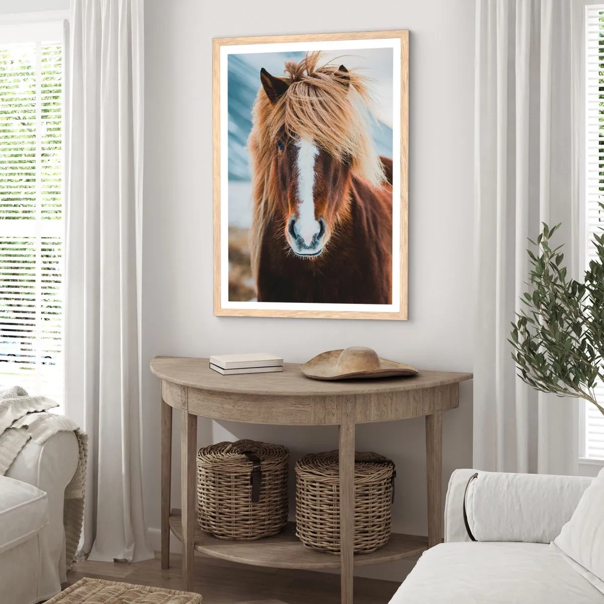 Plakat w ramie jasny dąb - Czujesz wolność? - 30x40 cm