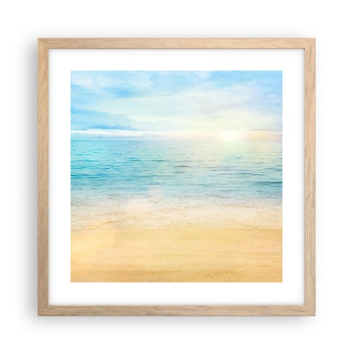 Plakat w ramie jasny dąb - Wielki błękit - 40x40 cm