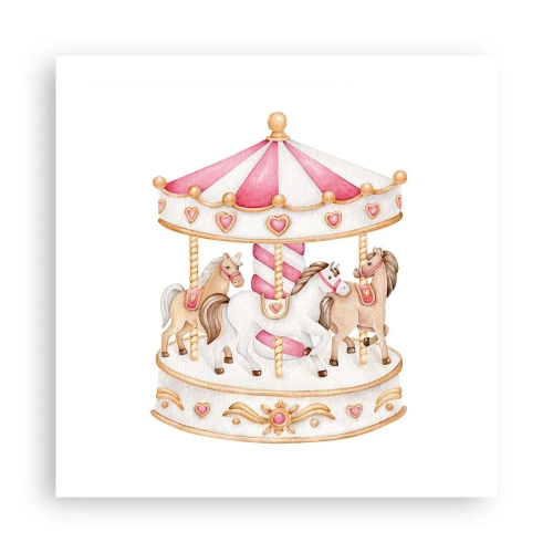 Plakat - Słodki świat dzieciństwa - 50x50 cm