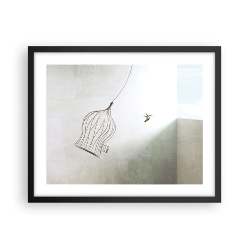 Plakat w czarnej ramie - W swoim żywiole - 50x40 cm