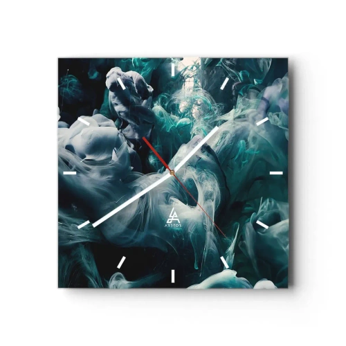 Zegar ścienny - Ruch koloru - 40x40 cm