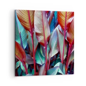 Obraz na płótnie - Kolorowy gąszcz - 50x50 cm