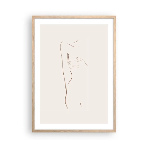 Plakat w ramie jasny dąb - Kształt pragnienia - 50x70 cm