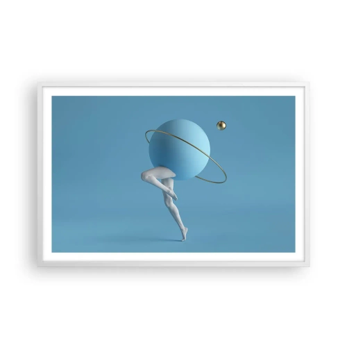 Plakat w białej ramie - A planety szaleją - 91x61 cm