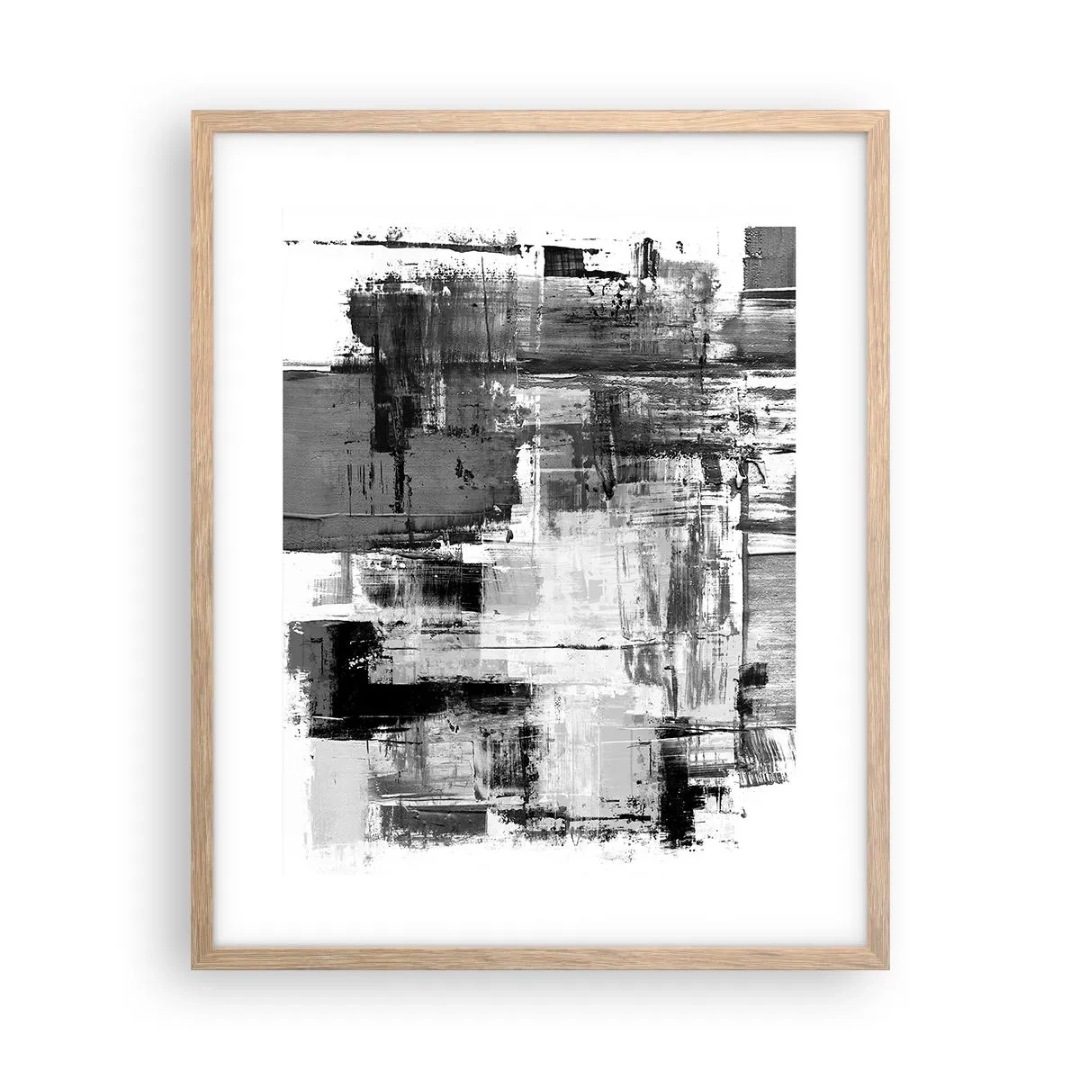 Plakat w ramie jasny dąb - Szare jest piękne - 40x50 cm