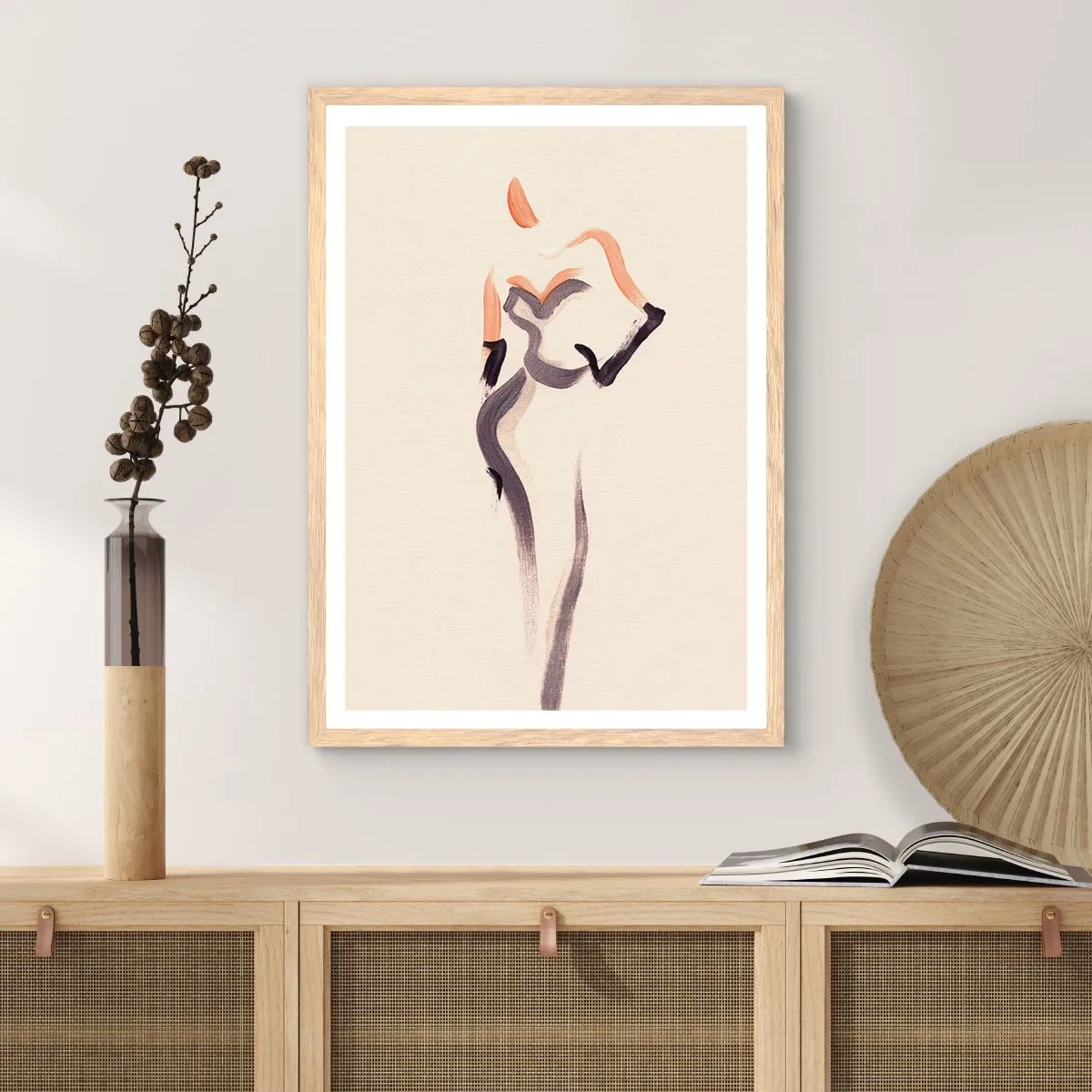 Plakat w ramie jasny dąb - Ze złotych lat Hollywood - 30x40 cm