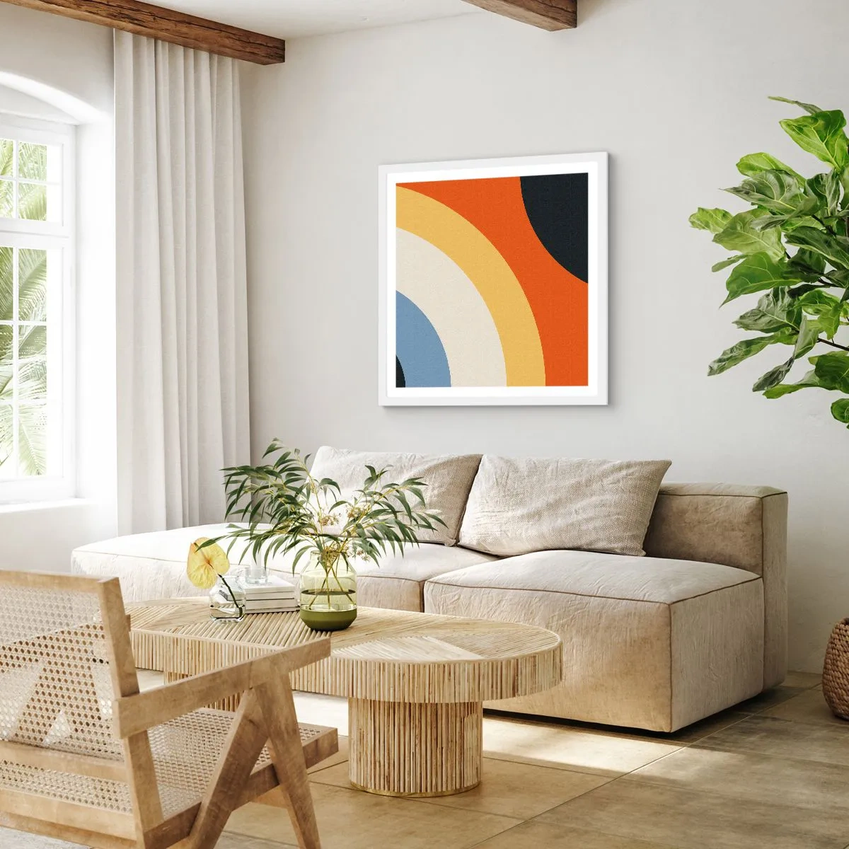 Plakat w białej ramie - Ku sobie - 40x40 cm