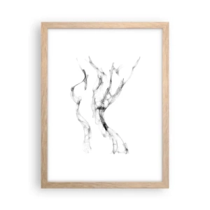 Plakat w ramie jasny dąb - Piękna i silna - 30x40 cm