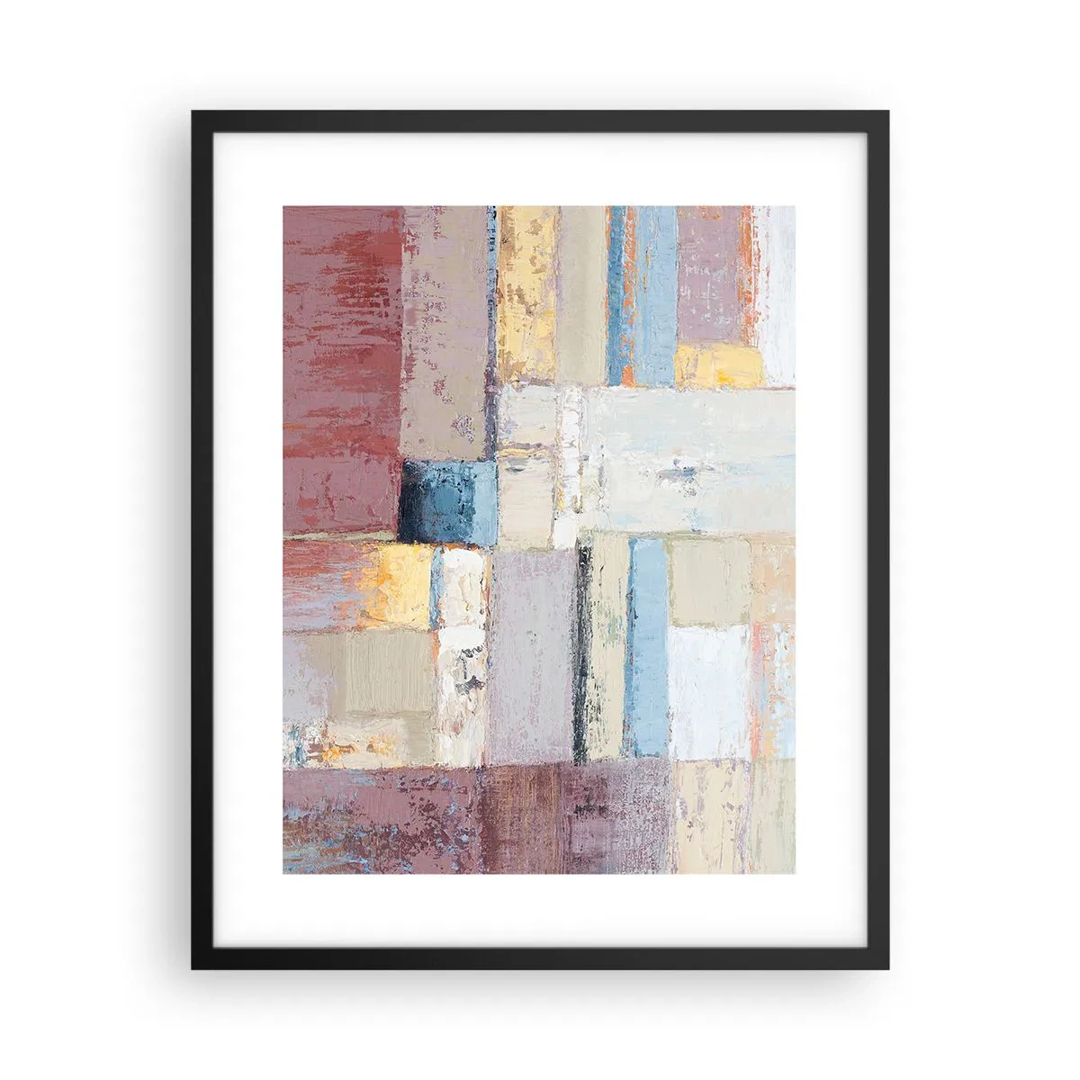 Plakat w czarnej ramie - Spokój geometrii - 40x50 cm