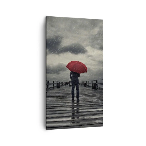 Obraz na płótnie - To nic, że pada - 45x80 cm