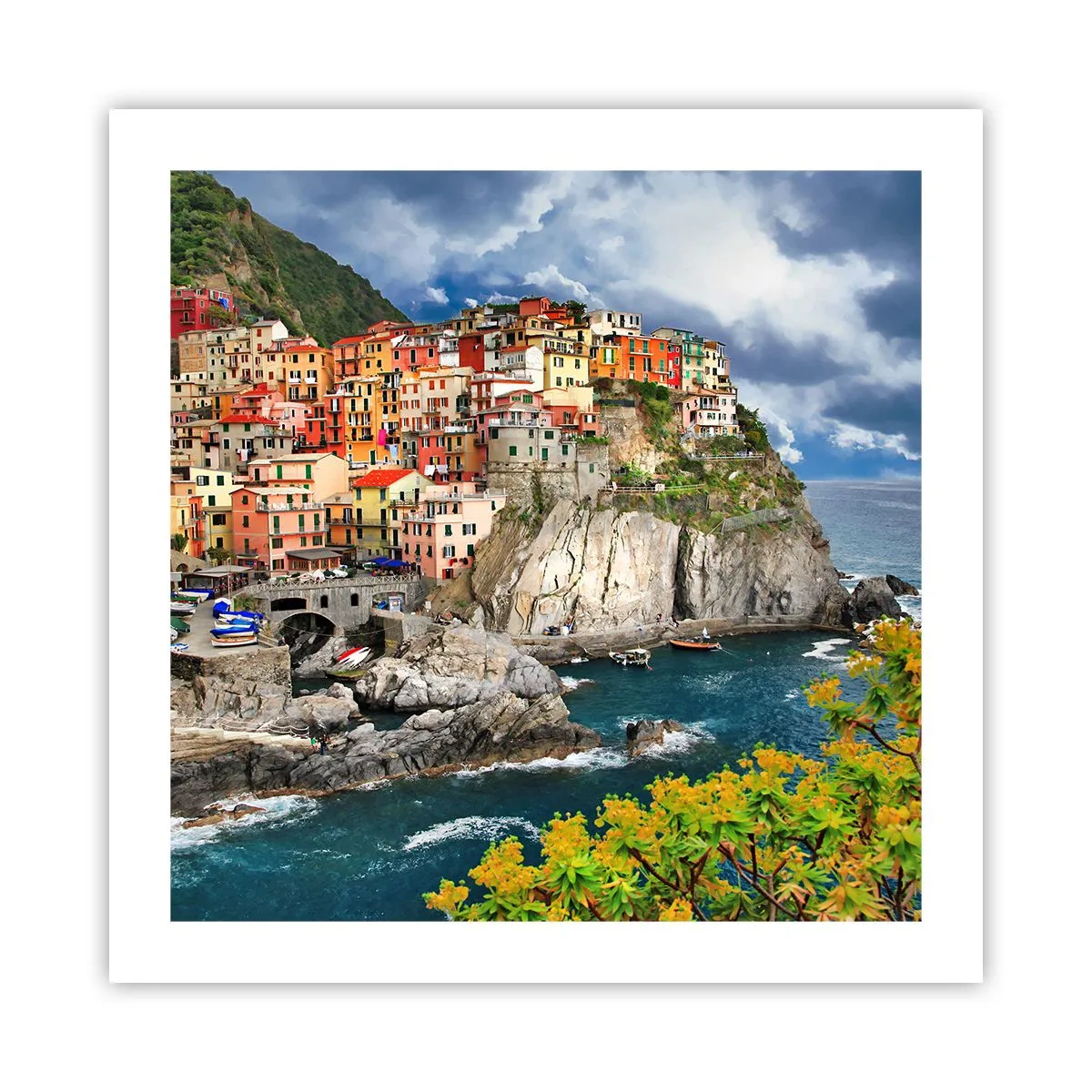 Plakat - Gromadka przytulona do skał - 50x50 cm