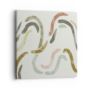 Obraz na płótnie - Radosny taniec abstrakcji - 40x40 cm