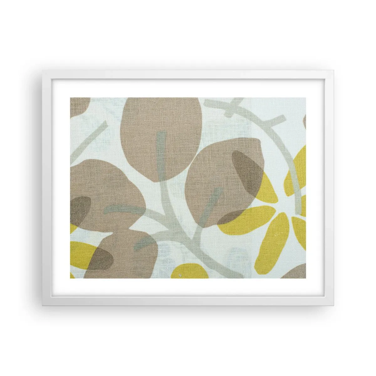 Plakat w białej ramie - Kompozycja w pełnym słońcu - 50x40 cm