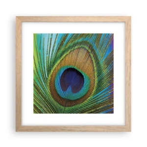 Plakat w ramie jasny dąb - Oko w oko - 30x30 cm