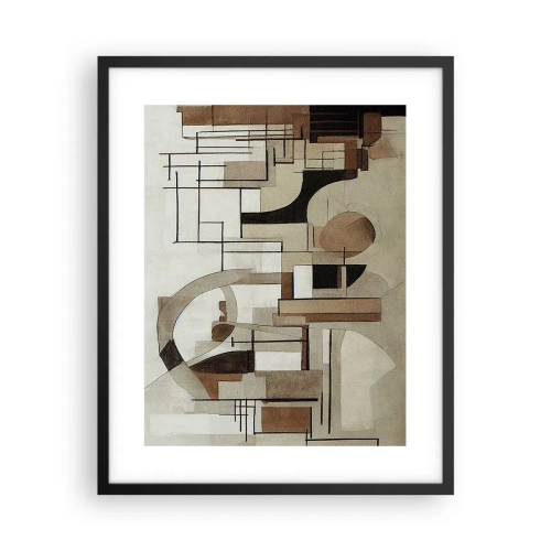 Plakat w czarnej ramie - Pejzaż miejski 2.0 - 40x50 cm