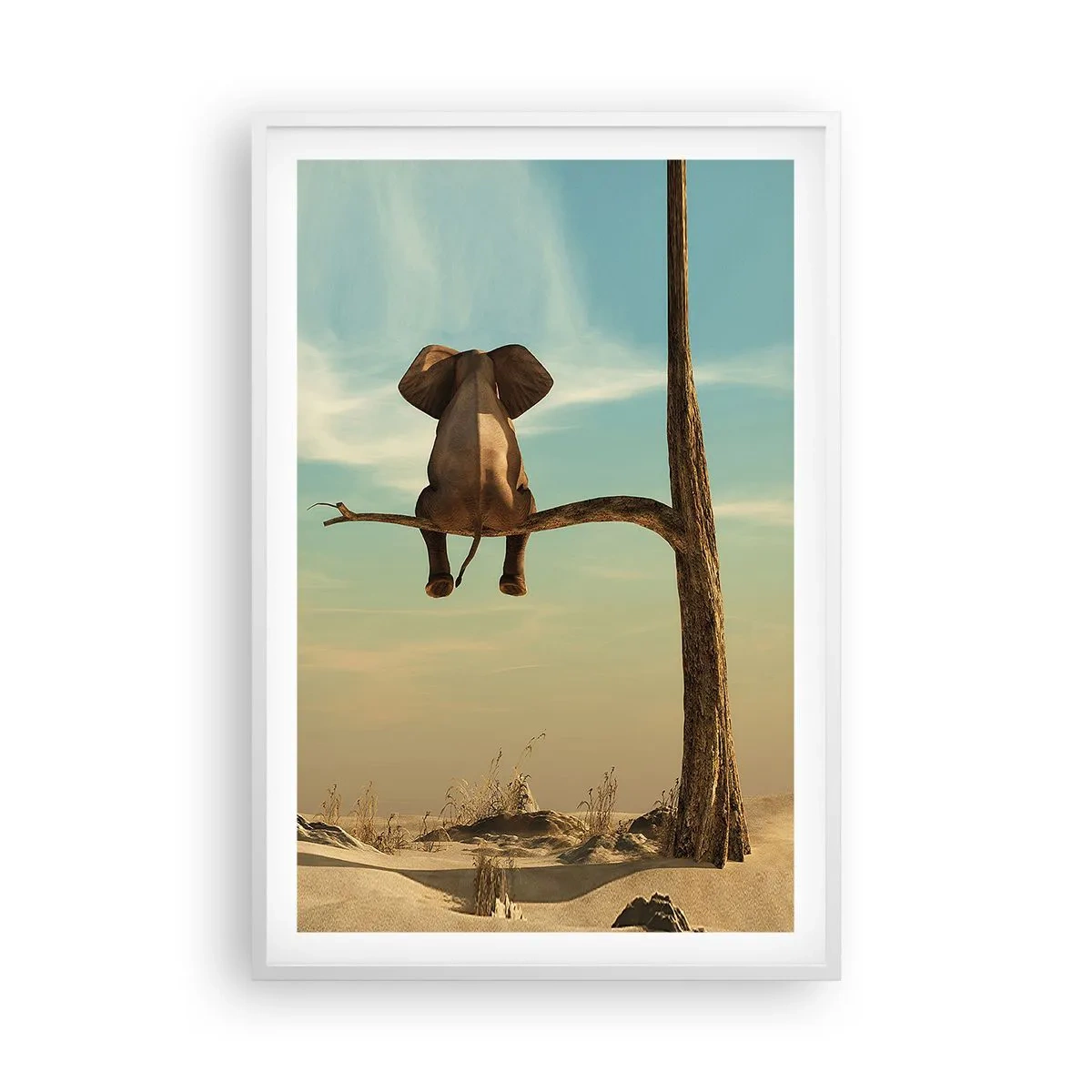 Plakat w białej ramie - Nowy punkt widzenia - 61x91 cm