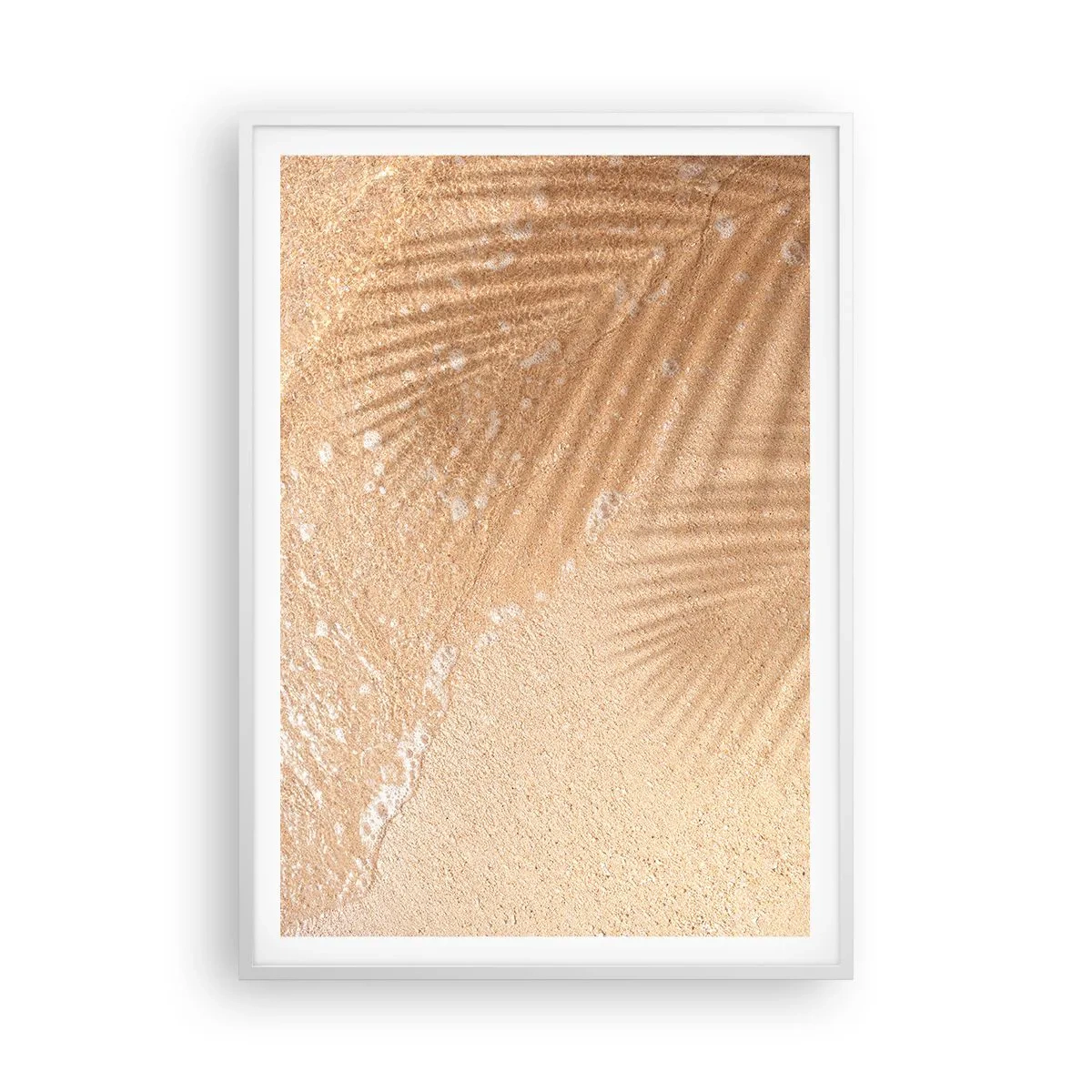 Plakat w białej ramie - Cień gorącego lata - 70x100 cm
