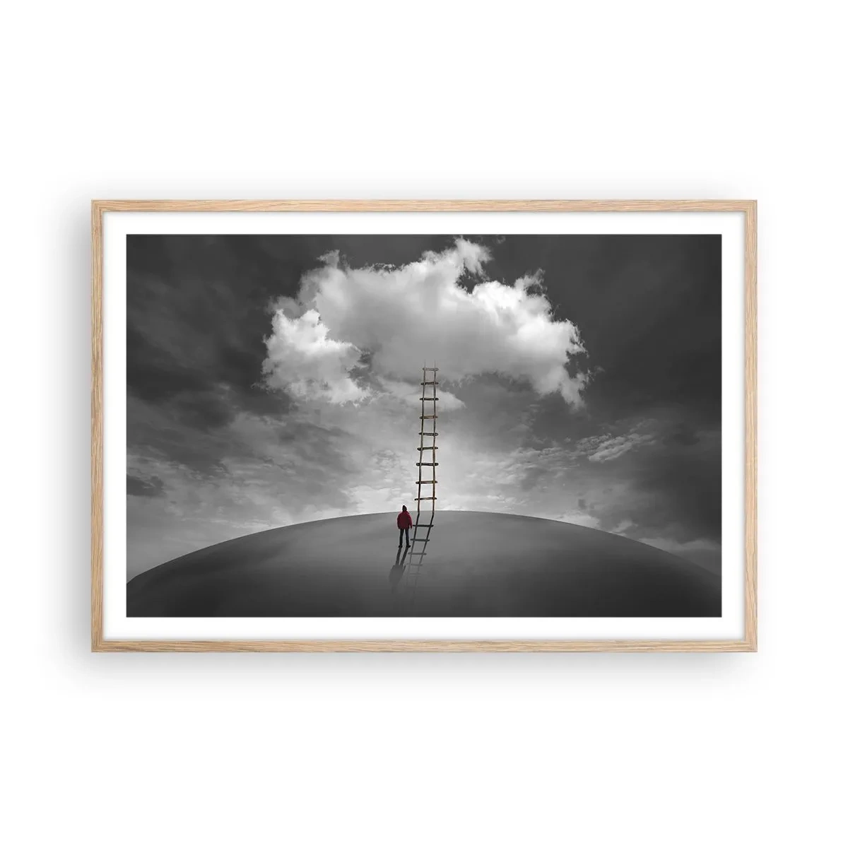 Plakat w ramie jasny dąb - Wszystko możliwe - 91x61 cm