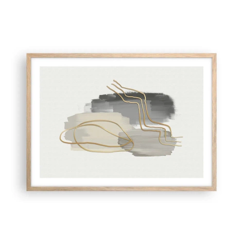 Plakat w ramie jasny dąb - Trwanie i ruch - 70x50 cm