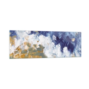 Obraz na szkle - Taniec żywiołów - 90x30 cm