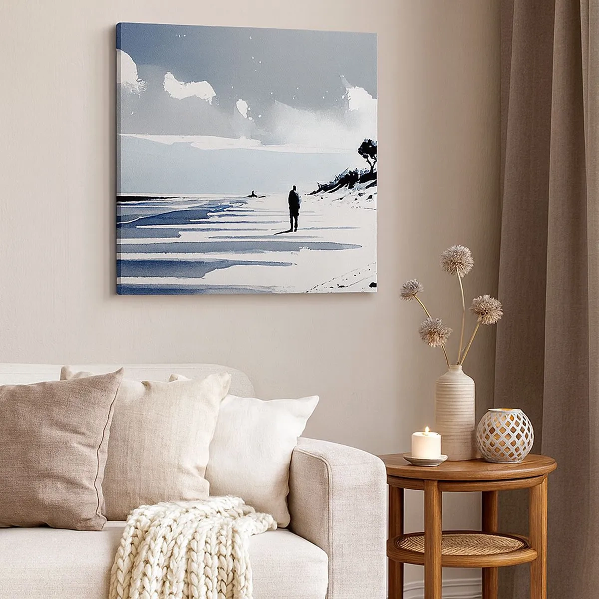 Obraz na płótnie - Sam na sam - 30x30 cm