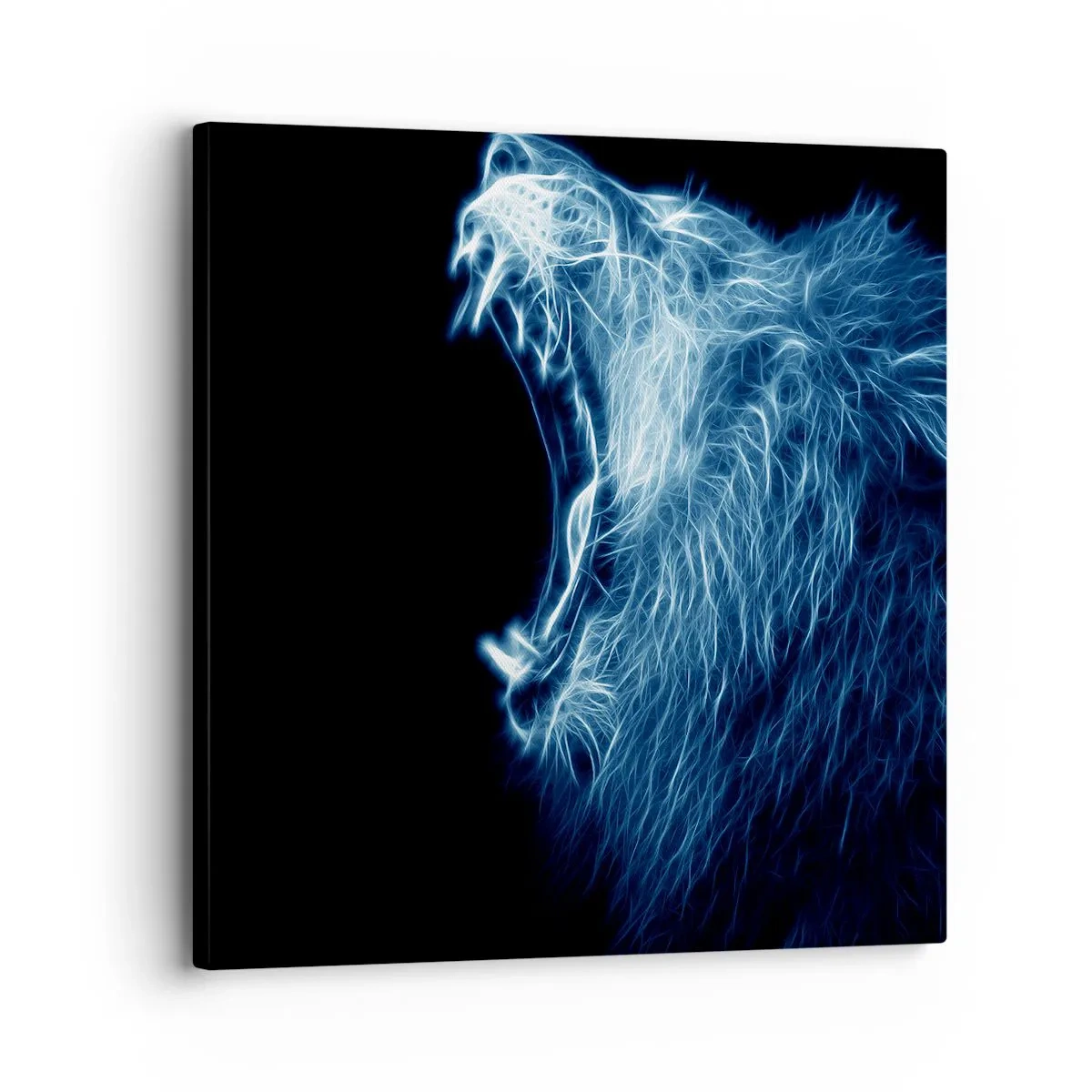 Obraz na płótnie - Płomienny gniew króla - 30x30 cm