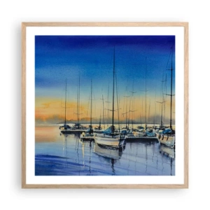 Plakat w ramie jasny dąb - Koniec dobrego dnia - 60x60 cm