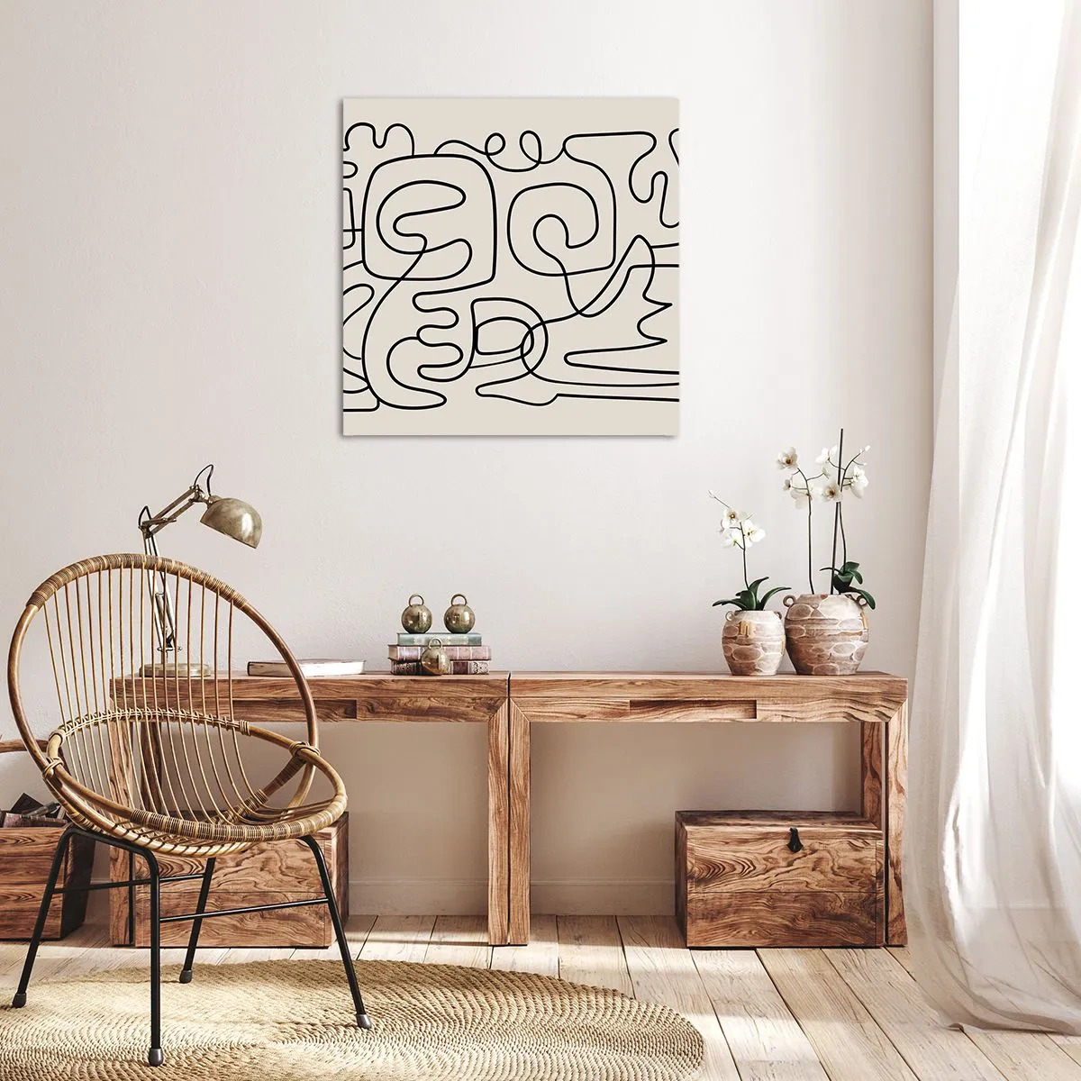 Obraz na płótnie - Po śladzie - 70x70 cm