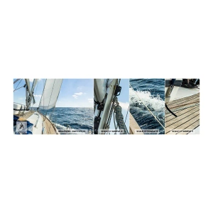 Fototapeta Próbka Standard Eco - Ahoj, przygodo - Jacht, Morze, Żeglowanie - 100x30 cm
