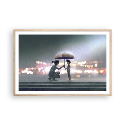 Plakat w ramie jasny dąb - I już jest wszystko dobrze - 91x61 cm