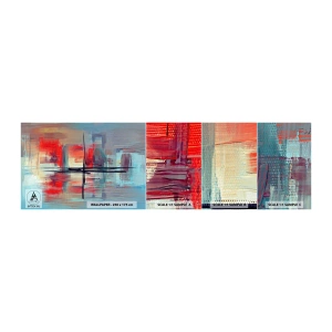Fototapeta Próbka Samoprzylepna Deluxe Sticker - Pejzaż w nieznanym wymiarze - Abstrakcja, Sztuka, Nowoczesny - 100x30 cm