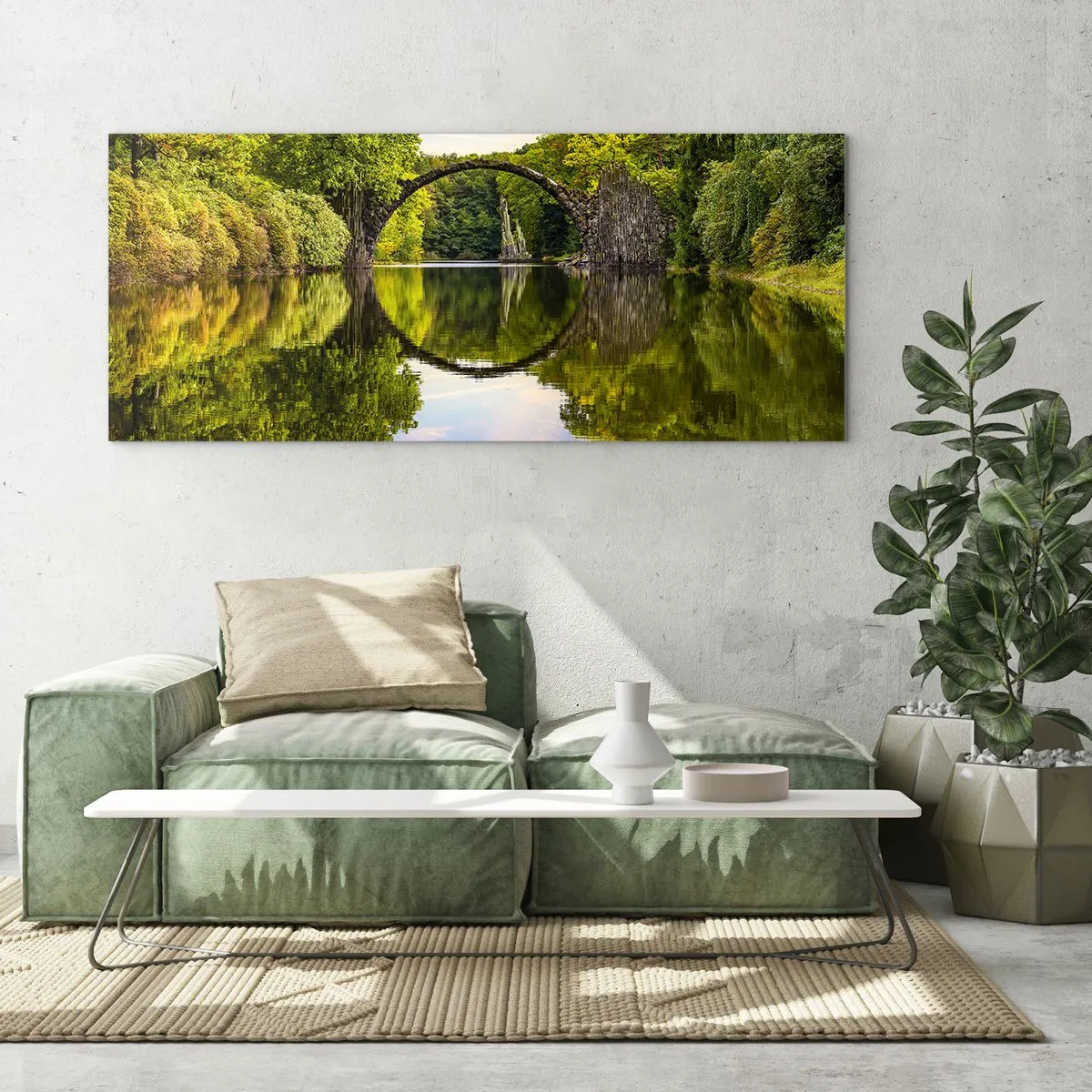 Obraz na szkle - Na styku dwóch światów - 90x30 cm