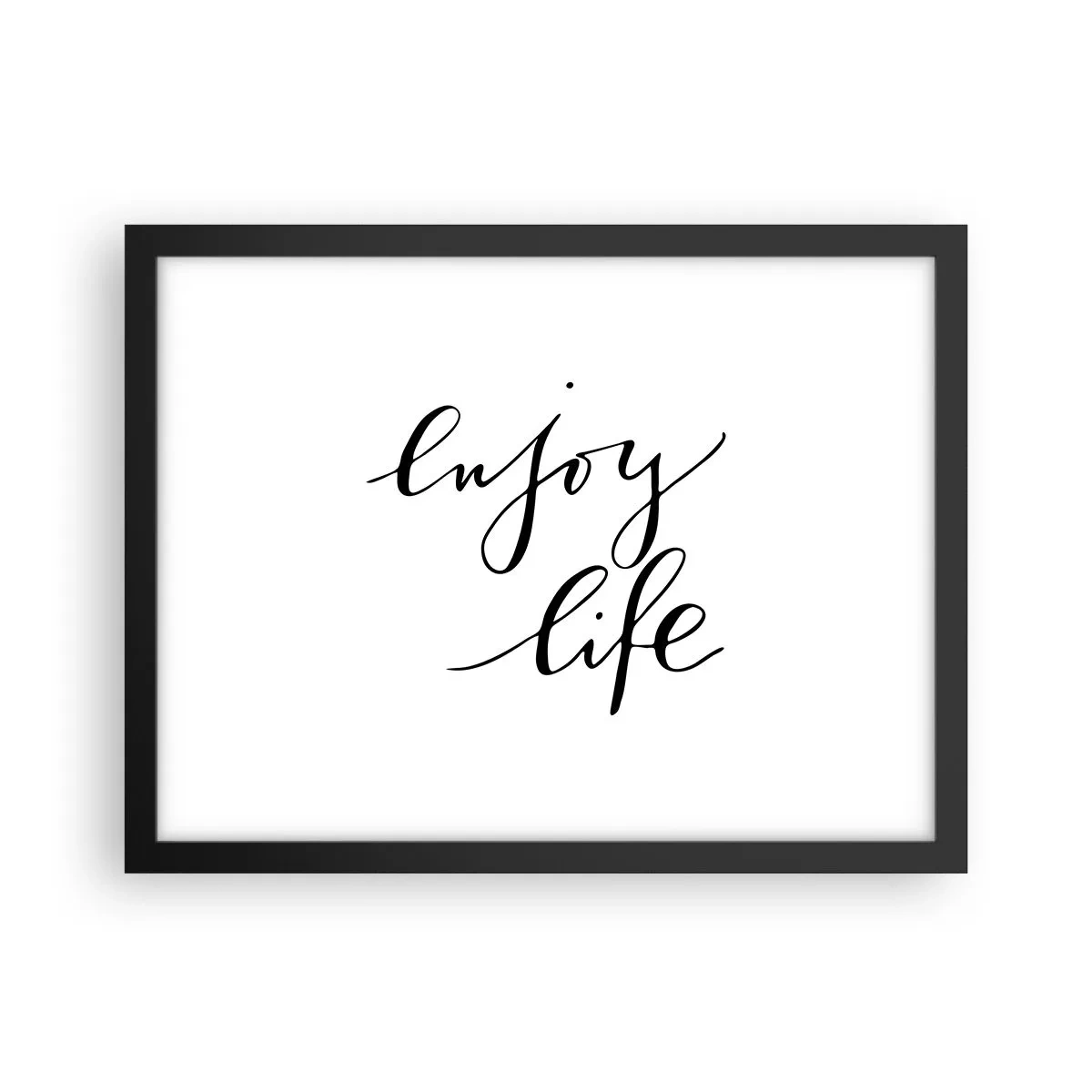 Plakat w czarnej ramie - Nic dodać… - 40x30 cm