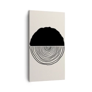 Obraz na płótnie - Pół na pół - 45x80 cm