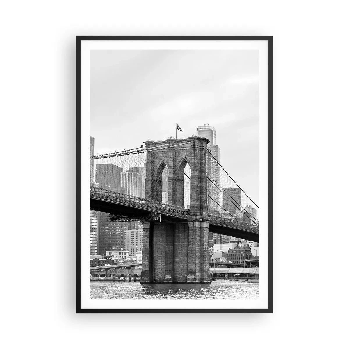 Plakat w czarnej ramie - Nowojorskie klimaty - 70x100 cm