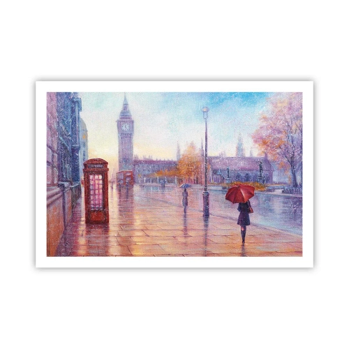 Plakat - Londyński jesienny dzień - 91x61 cm